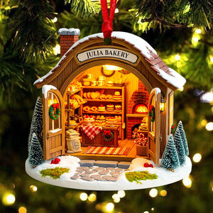 Bakery House Christmas Ornament Personalized Gifts for Bakers 02PGDT080825 - Ornament - GoDuckee