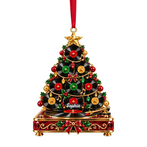 Vinyl Record Christmas Ornament - Personalized Gifts For Christmas 04natn161026 - Ornament - GoDuckee