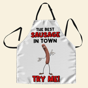 Gifts For Him Aprons The Best Sausage In Town 05OHTN300124 Funny Anniversary Gifts - Aprons - GoDuckee