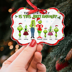 Is This Jolly Enough, Gift For Family, Personalized Acrylic Ornament, Green Family Ornament, Christmas Gift 01OHHN171023 - Ornament - GoDuckee