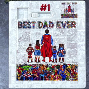 Super Dad Sliding Puzzle - Personalized Gifts For Dad 011qhqn010425pa - Sliding Puzzle - GoDuckee