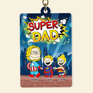 Personalized Gifts For Dad Keychain 04topu200325pa Super Dad - Keychains - GoDuckee