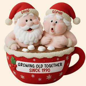Funny Old Couple Pillow - Personalized Gifts For Couple Christmas Pillow 04OHTN111125 - Pillow - GoDuckee