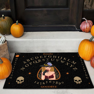 Gift For Witch Lover, Personalized Doormat, Witch Ouija Board Doormat, Halloween Gift - Doormat - GoDuckee