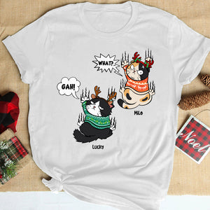 Grumpy Cat, Gift For Cat Lover, Personalized Shirt, Cat Scratching Shirt, Christmas Gift - Shirts - GoDuckee