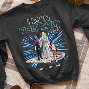 Personalized Gifts For Mom Shirt I Run This Ship 04QHHN270224HHHG GRER2005 - 2D Shirts - GoDuckee