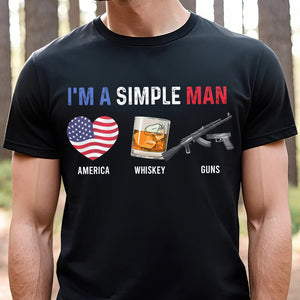 Simple Man's Favorite Things Personalized Shirt - Customize Favorite Things - Shirts - GoDuckee