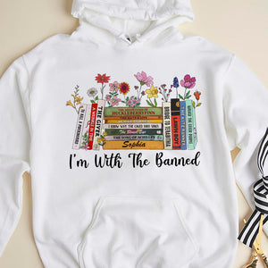 I'm With Banned Personalized Shirt - Gift For Book Lover - Shirts - GoDuckee