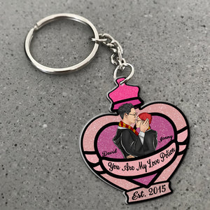 Couple 04topo240823tm, Personalized Keychain - Keychains - GoDuckee