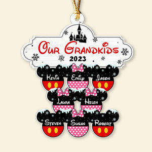 Gift For Family, Personalized Acrylic Ornament, Mouse Kids Ornament, Christmas Gift 01ACDT251023 - Ornament - GoDuckee