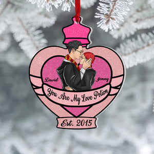 Romantic Couple, Personalized Ornament, Couple Gifts, Gifts For Him, Gifts For Her, 02topo210823tm - Ornament - GoDuckee