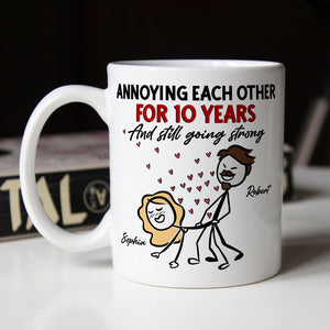 Romantic Couple, Forever In Love, Personalized Coffee Mug, A Timeless Gift For Couples, - Coffee Mug - GoDuckee
