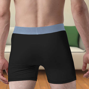 Custom Photo Gifts For Couple Men's Boxers My Mind Isn't The Only Thing Thats Mega 04TOHN250124 - Boxers & Briefs - GoDuckee