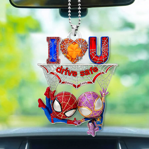 Wall-Crawler Couple Car Ornament - Personalized Gifts For Couple 06tgpu110625 - Ornament - GoDuckee