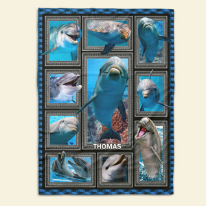 Personalized Gifts For Dolphin Lover Blanket 03qhpu261224 - Blanket - GoDuckee