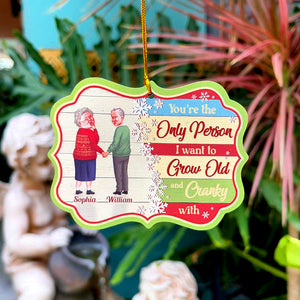 You're The Only Person, Medallion Wood Ornament, Gifts For Husband - Gifts For Wife - Ornament - GoDuckee