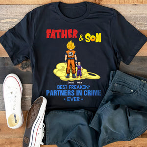 Cool Dad & His Partner In Crime For Life Personalized Shirts-03QHHN010623HH - Shirts - GoDuckee