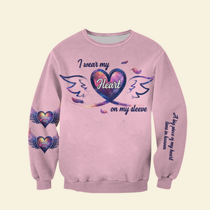 Personalized Memorial 3D Shirt 03xqpu050225 Wear My Heart On My Sleeve - AOP Products - GoDuckee