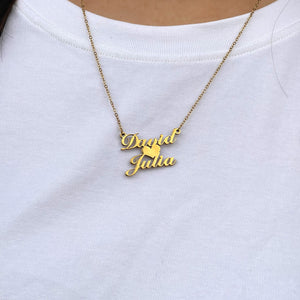 Personalized Couple Name Necklace 02 27acxx140325 - Necklace - GoDuckee