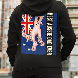 Best Aussie Dad Ever - Personalized Shirt - Family Holding Hand Shirt - Gift For Dad 04HUTN070723 - Shirts - GoDuckee