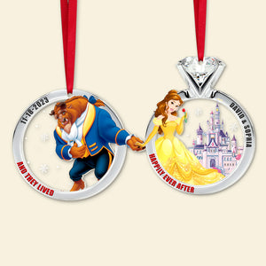 Set Of 2 Personalized Ornaments For Couple, PW-04QHTN301023, Christmas Gift, Anniversary Gift Ideas - Ornament - GoDuckee