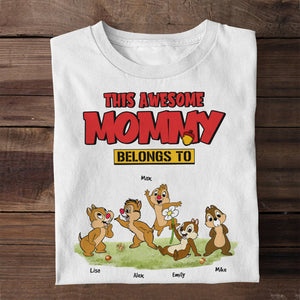 Personalized Gifts For Mom Shirt This Awesome Mommy Belongs To 01NAHN020324 - 2D Shirts - GoDuckee