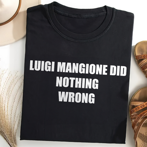 Gifts For Luigi Mangione Shirt Luigi Mangione Did Nothing Wrong 04ACXX111224 - Shirts - GoDuckee