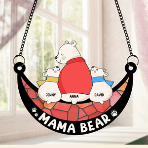 Personalized Gifts For Mom Suncatcher Window Hanging Ornament 01natn250424 - Ornaments - GoDuckee