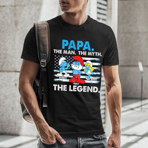 Papa The Man The Legend, Personalized Shirt Hoodie Sweatshirt 04DNPO250423 - Shirts - GoDuckee