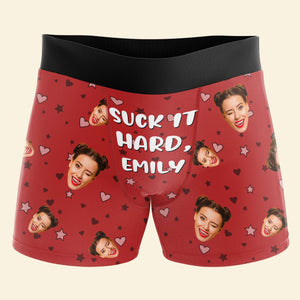 Custom Photo Gifts For Couple Men's Boxers and Women's Brief 02KAMH111224 - Boxer Briefs - GoDuckee