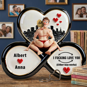 Naughty Couple Acrylic Plaque - Personalized Gifts For Couple 03ohqn160126 - Shaped Plaques - GoDuckee
