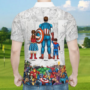 Personalized Gifts For Dad 3D Polo Shirt 01qhqn070524pa Father's Day Gift - 3D Shirts - GoDuckee