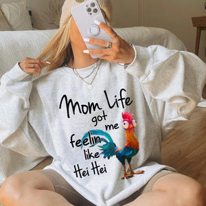 Personalized Funny Gifts For Mom Shirt 06acdt261124 Mom Life Got Me Feelin Like Hei Hei - Shirts - GoDuckee