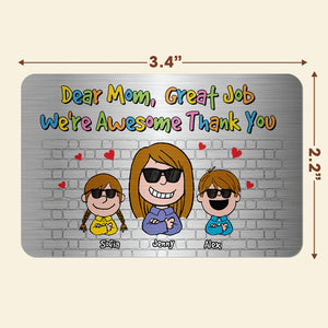 Personalized Gifts For Mom Aluminum Wallet Card Babies Say Thank Mom 02KAMH181224HH - Wallet Card - GoDuckee