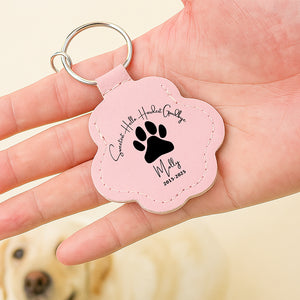 Sweetest Goodbye Pet Hair Storage Keychain - Personalized Memorial Gift For Pet Lovers 04LAQN270825 - Keychains - GoDuckee