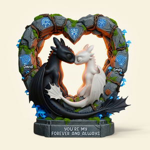 Forever & Always Couple Acrylic Plaque - Personalized Gifts For Couple 05TOPU080725 - Shaped Plaques - GoDuckee