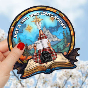 Personalized Gifts For Book Lover Girl Suncatcher Ornament 02OHMH251224TM - Ornament - GoDuckee