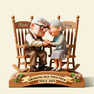 Old Couple Acrylic Plaque - Personalized Gifts For Couple 01TOPU160725 - Shaped Plaques - GoDuckee