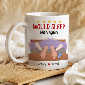 Personalized Gift For Couple Mug Would Sleep With Again - Coffee Mug - GoDuckee