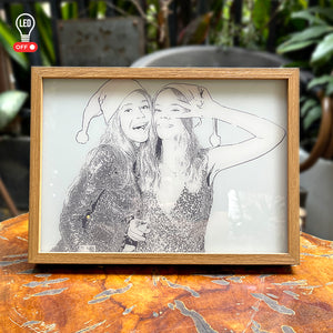 Gift For Sisters, Personalized Light Picture Frame - Poster & Canvas - GoDuckee