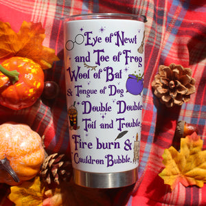 Witches' Brew, Gift For Witch Lover, Personalized Tumbler, Witchcraft Tumbler, Halloween Gift 01HTPO130723TM - Tumbler Cup - GoDuckee