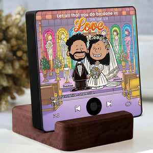 Personalized Gifts For Couple Music Fridge Magnet 05xqqn100125da - Fridge Magnet - GoDuckee