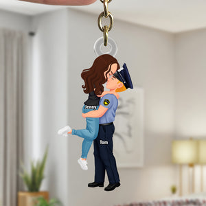 Personalized Gifts For Couple Keychain 05qhtn100125pa Custom Job Costumes - Keychains - GoDuckee