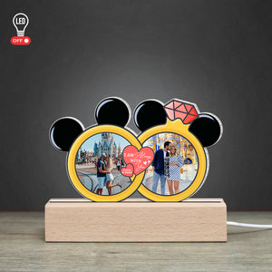 I Am Always With You, Custom Couple Photo 3D Led Light, Gift For Couple, Valentine's Gifts, Anniversary Celebrate - Led Night Light - GoDuckee