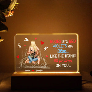 Personalized Gift For Couple Led Light Roses Are Red - Led Lights - GoDuckee