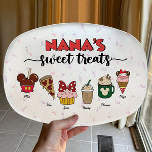 Family's Sweet Treats, Gift For Family, Personalized Resin Plate, Cartoon Snack Plate, Christmas Gift 04NAHN301023 - Resin Plate - GoDuckee