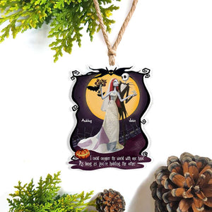I Could Conquer The World With One Hand, Couple Gift, Personalized Acrylic Ornament, Spooky Couple Ornament, Christmas Gift 05QHHN121023 - Ornament - GoDuckee