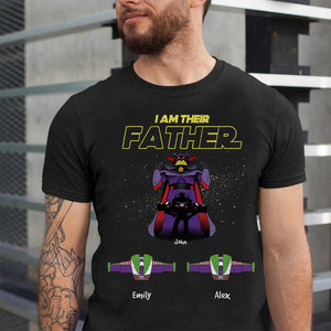 Galactic Dad Personalized T-shirt, Hoodie, Sweatshirt-05QHHN260423 - Shirts - GoDuckee