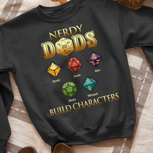 Nerdy Dads, Gift For Dad, Personalized Shirt, Dad And Kids Shirt, Father's Day Gift 01DNHN170523 - Shirts - GoDuckee