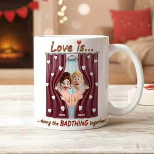 Naughty Couple Coffee Mug - Personalized Gifts For Couples 03totn081225 - Coffee Mug - GoDuckee
